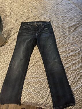 7 For All Mankind Austyn Dark Blue Denim Jeans